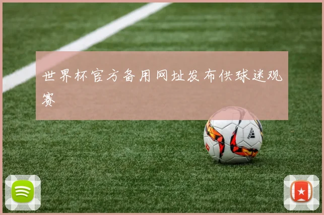 世界杯官方备用网址发布供球迷观赛